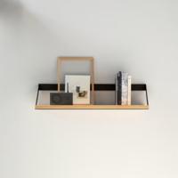 Ethnicraft Wandplank 'Ribbon' Eikenhout, 70 cm, kleur Naturel/Zwart - thumbnail