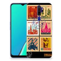 OPPO A5 2020 Siliconen Back Cover Postzegels - thumbnail