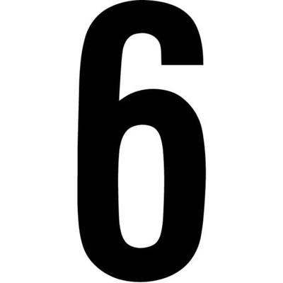 RZB 99222.003.6 Huisnummerbord Zwart