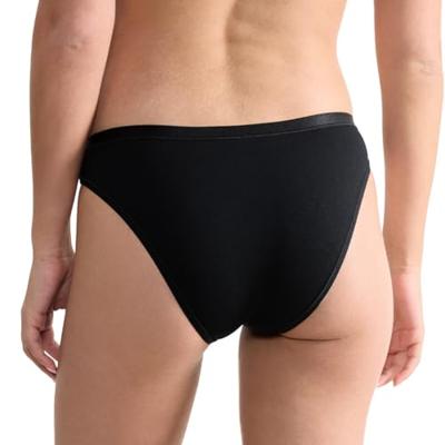 3-pack dames Go mini slip - Daily biologisch katoen - Daily cotton mini - M - Zwart | Dames slip - Onderbroek - Ondergoed - M - Onderbroek - - M -