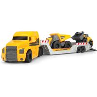 Dickie volvo micro transporter met werkvoertuigen - thumbnail