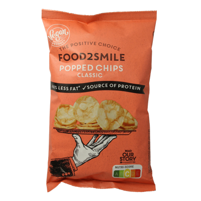 Food2Smile Popped chips classic 90 Gram
