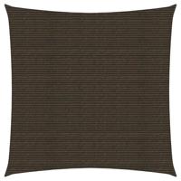 VidaXL Zonnezeil 160 g/m² 2x2 m hdpe bruin - thumbnail