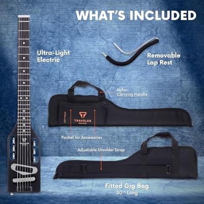 Traveler Guitar Ultra-Light Electric Matte Black met gigbag