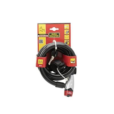 Burg Wächter 1650 180 REFLEX Spiraalkabelslot Zwart Sleutelslot