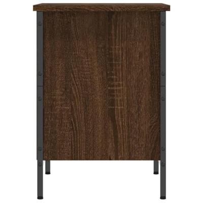 Schoenenkast 38x35x50 cm bewerkt hout bruineikenkleurig Schoenenkast 38x35x50 cm bewerkt hout bruineikenkleurig