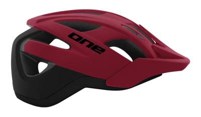 One Trail Pro Fietshelm Verstelbaar Bordeaux/Zwart Maat 58 61 cm (L)