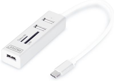 ASSMANN Electronic DA-70243 Wit geheugenkaartlezer