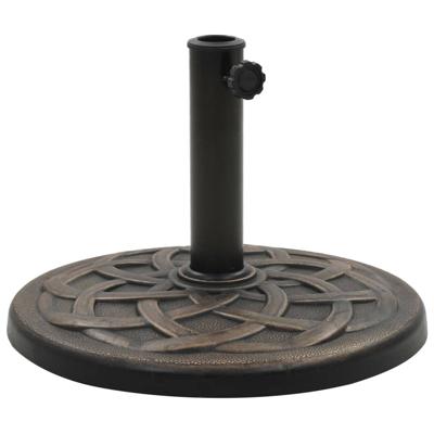 VidaXL Parasolvoet rond 11 kg polyresin bronskleurig VidaXL Parasolvoet rond 11 kg polyresin bronskleurig