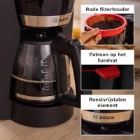 Bosch TKA4M233 Koffiefilter apparaat Zwart - thumbnail
