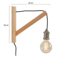 Mexlite Wandlamp dion 7787be berken - thumbnail
