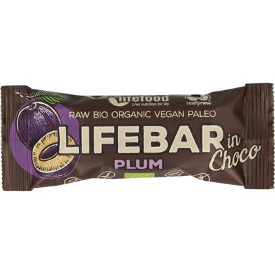 Lifefood Lifebar Inchoco pruimen bio raw 40 Gram