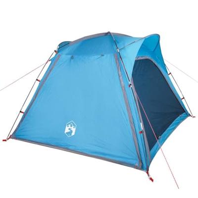 VidaXL Tent 4-persoons waterdicht snelontgrendeling blauw