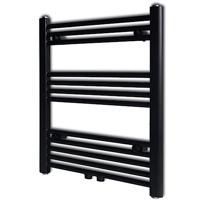 Radiator / handdoekenrek recht 600x764 mm zwart - thumbnail