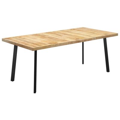 vidaXL Eettafel met V-vormige poten 200x100x77 cm massief mangohout vidaXL Eettafel met V-vormige poten 200x100x77 cm massief mangohout