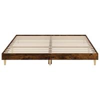 Bedframe zonder matras hout gerookt eikenkleurig 120x200 cm - thumbnail