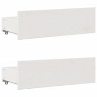 Bedframe zonder matras met lades grenenhout wit 90x200 cm - thumbnail