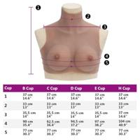 Borstprothese D-cup silicone tan - thumbnail