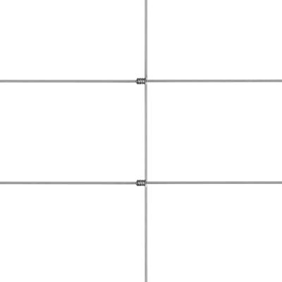 VidaXL Hek 50x1,25 m gegalvaniseerd staal zilverkleurig