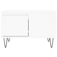 Salontafel 55x55x36,5 cm bewerkt hout wit - thumbnail