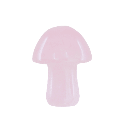 Edelsteen Rozenkwarts Paddestoel (20 x 15 mm)