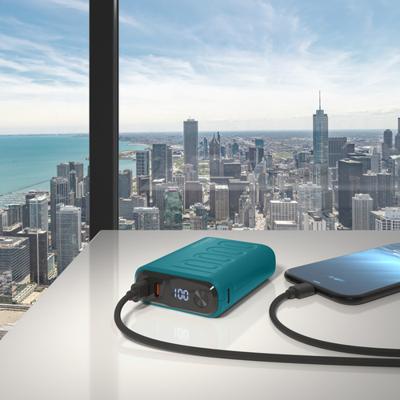 RealPower REALPOWER PB-10000 C Powerbank 10.000 mAh USB PD Donkerblauw