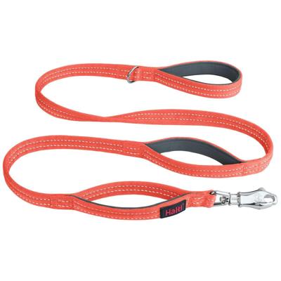 Halti BRIG Veiligheidslijn voor Honden - Kleurgecodeerde Hondenriem met Ultrasterke Clip, Reflecterende en Gewatteerde Handvatten en D-ring, Ontworpen voor Grote Honden (1,5 m Lang, Neon Coral)