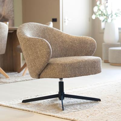Eleonora Draaifauteuil 'Connor' kleur Bruin
