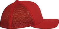 Flexfit FX6511 Flexfit Mesh Trucker Cap - Red - S/M - thumbnail