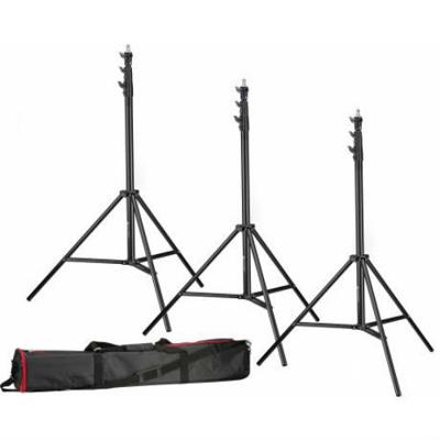 BRESSER Lampstatief Set BR-TP240 PRO-1 (3 stuks) inclusief Statieftas