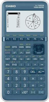 Casio FX-7400GIII Grafische rekenmachine Cyaan Aantal displayposities: 21 werkt op batterijen (b x h x d) 87.5 x 21.3 x 180.5 mm