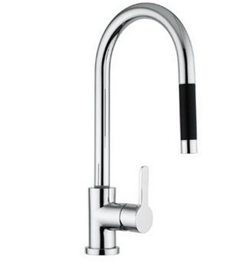 Plieger New Road keukenkraan met uittrekbare handdouche chroom RD1371T2