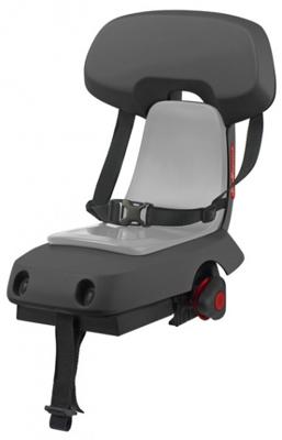 Polisport guppy junior achterzitje. kleur: grijs