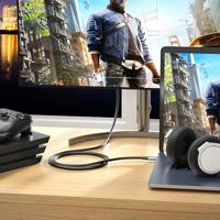 Kabel USB-C naar HDMI Silver HT LOGAN Zwart - thumbnail