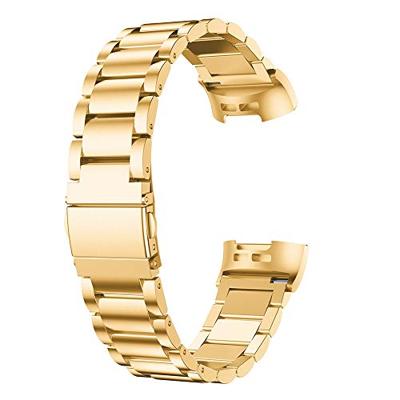 Fitbit Charge 3 & 4 metalen bandje - Goud - thumbnail