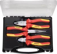 Promat/Tecwerk Set tangen | inhoud 3-delig VDE | verchroomd | kunststof koffer - 4000810096 - thumbnail