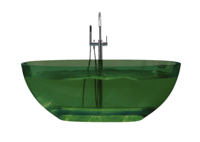 Vrijstaand Ligbad Best Design 170x78x56 cm Resin Transparant Emerald Groen - thumbnail