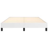 Bedframe kunstleer wit 140x190 cm - thumbnail