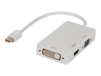 Mini displayport multi adapter DVI VGA HDMI 0.2m wit - thumbnail