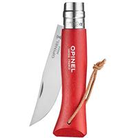 Opinel N08 Rood, Colorama Zakmes Rood - thumbnail