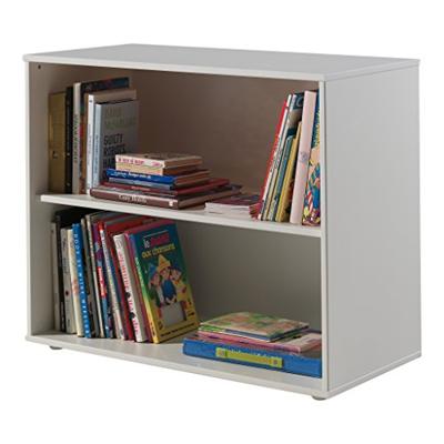 Vipack halfhoogslaper Pino met bureau en boekenkast - wit - 114x105,4x209,4 cm - Leen Bakker
