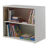 Vipack halfhoogslaper Pino met bureau en boekenkast - wit - 114x105,4x209,4 cm - Leen Bakker - thumbnail