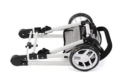 Combi-poppenwagen Fides 3-in-1 - Melange Grijs Combi-poppenwagen Fides 3-in-1 - Melange Grijs