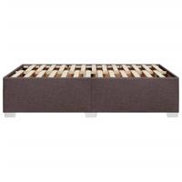 Bedframe zonder matras stof donkerbruin 140x190 cm - thumbnail