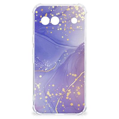 Back Cover voor Google Pixel 8A Watercolor Paars Back Cover voor Google Pixel 8A Watercolor Paars