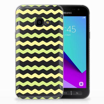 Samsung Galaxy Xcover 4 | Xcover 4s | TPU bumper | Waves Yellow
