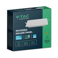 V-TAC VT-61012 104851 LED-inbouwpaneel Energielabel: F (A - G) 12 W Koudwit Wit - thumbnail