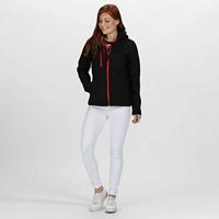 Ragetta RG702 Women´s Venturer 3-Layer Printable Hooded Softshell Jacket - Black/Classic Red - 36 (10) - thumbnail