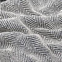 VidaXL Plaid visgraat 160x210 cm katoen marineblauw - thumbnail