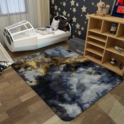 Simple Modern Town Color Rug Living Room Bedroom Carpet Floor Mat Size:180x230cm(Tijuana Blue)